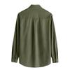 Mens Corduroy Long Sleeve Button Down Casual Loose Shirt