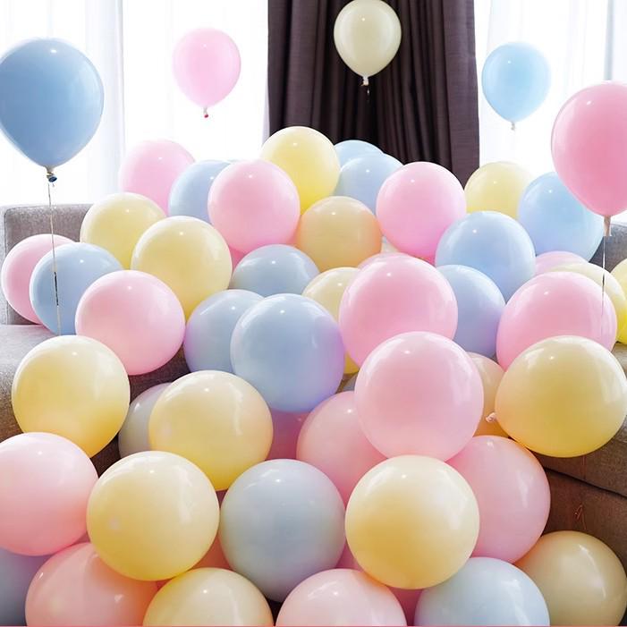 Macaron Colorful Mix Dopamine Thickened Balloons for Children's First Birthday Decoration