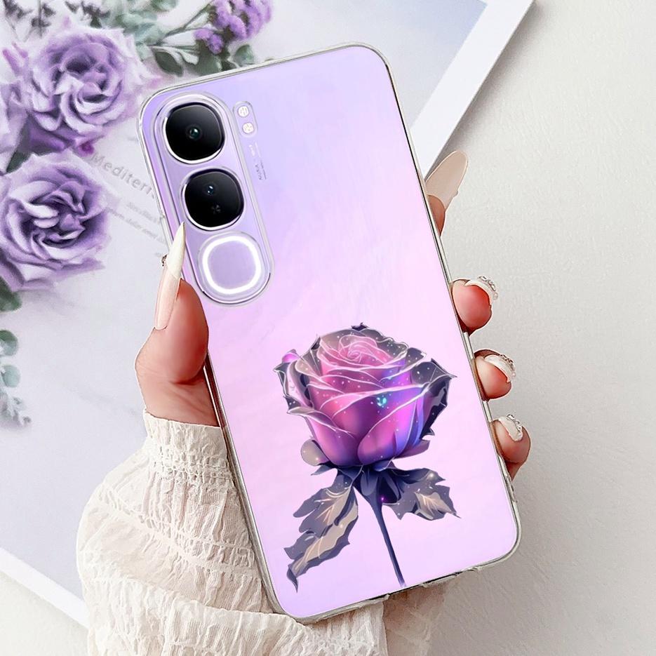 For Vivo Y200 5G Case Vivo V40 Lite Beautiful Butterfly Painted Cover Soft Slim Phone Case For Vivo Y300 Y 200 V40Lite 5G Bumper