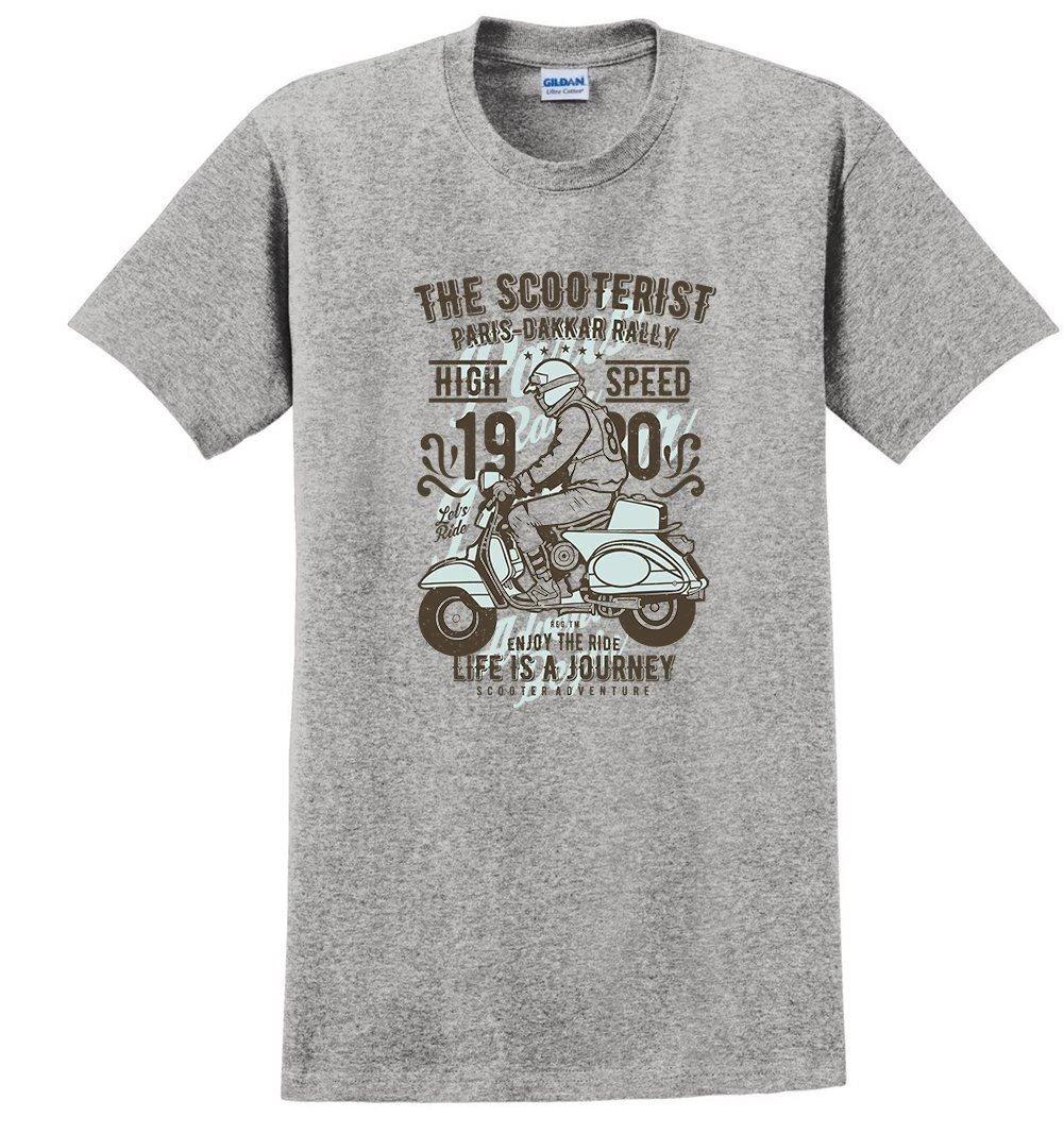 

The Scooterist Vintage Motorcycle T-shirt 4XL