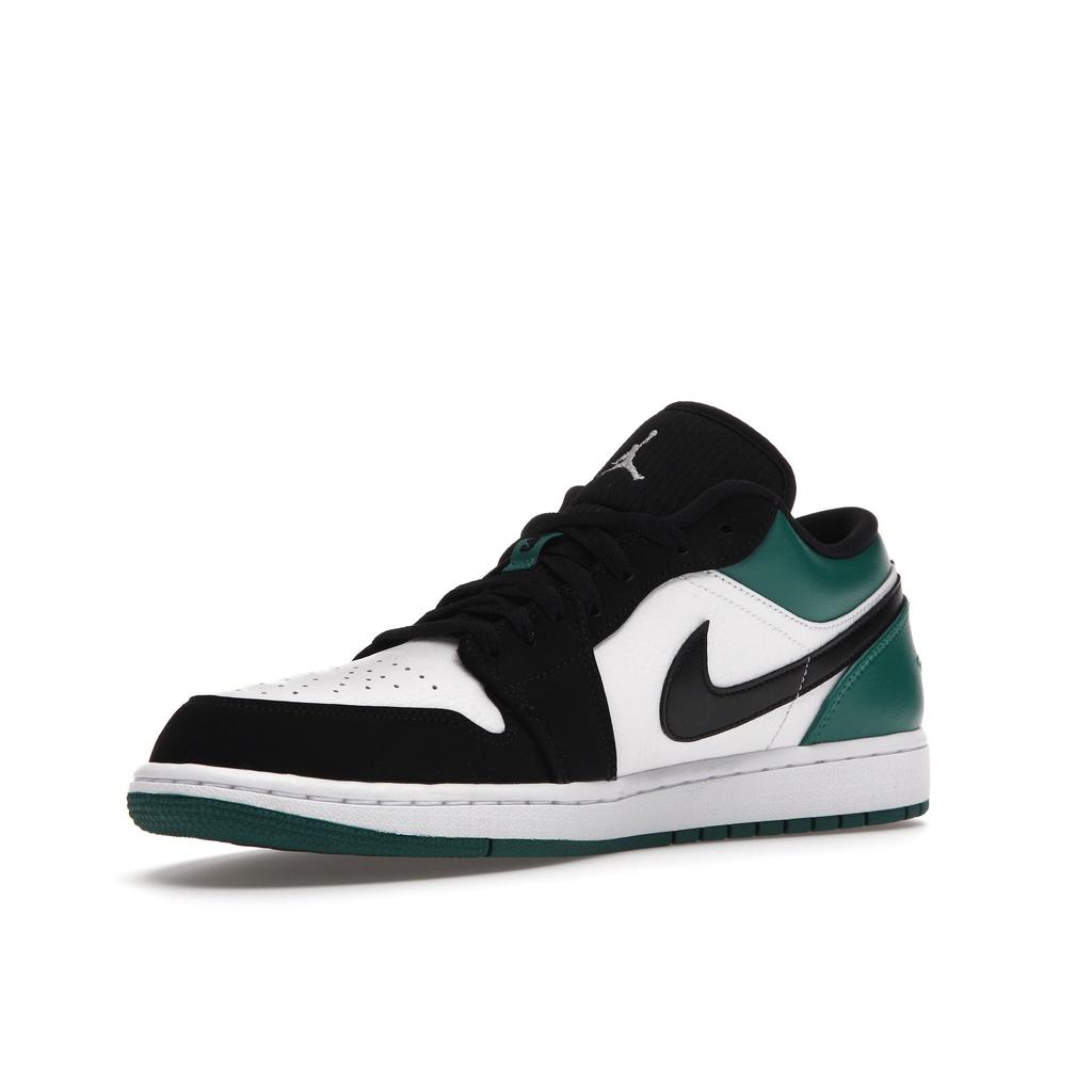 Air Jordan 1 Low Mystic Green Unisex Sneakers White Black-Mystic-Green 553558-113