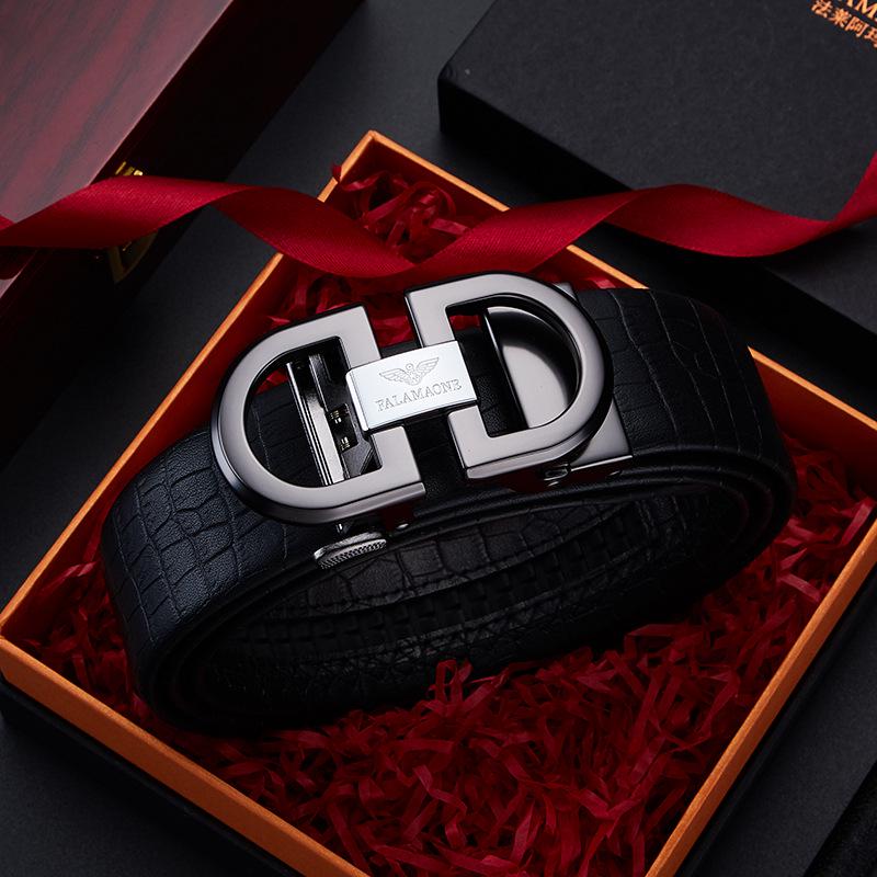 

Мужской ремень из коровьей кожи с автоматической пряжкой Armani - Повседневная мода для молодых и мужчин среднего возраста 120 cm