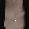 Women Necklace Faux Pearl Pendant Copper Snake Bone Chain Party Wedding Prom Clavicle Necklace Neck Jewelry