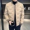 Baseball collar down jacket men's winter thickened warm and cold% white duck down cold jacket men's light cold