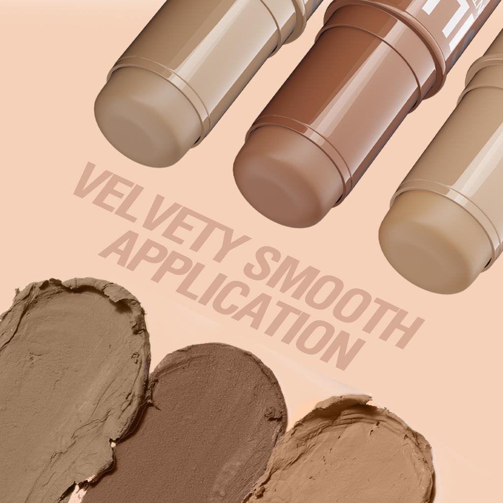 Face Contour Bronzer Stick Face Brighten Highlighter Bar Shimmer Highlighter Blush Stick Concealer Cream Makeup Tool Cosmetics