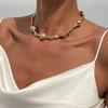 Ingemark Vintage Glossy Irregular CCB Beaded Choker Necklace for Women Adjustable Necklace Collar Chain Party Daily Jewelry New