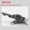 MOC Building Blocks Military Scene Character Accessories Assembled Artillery Mech Radar Receiving Station Bricks Gift Toy K063