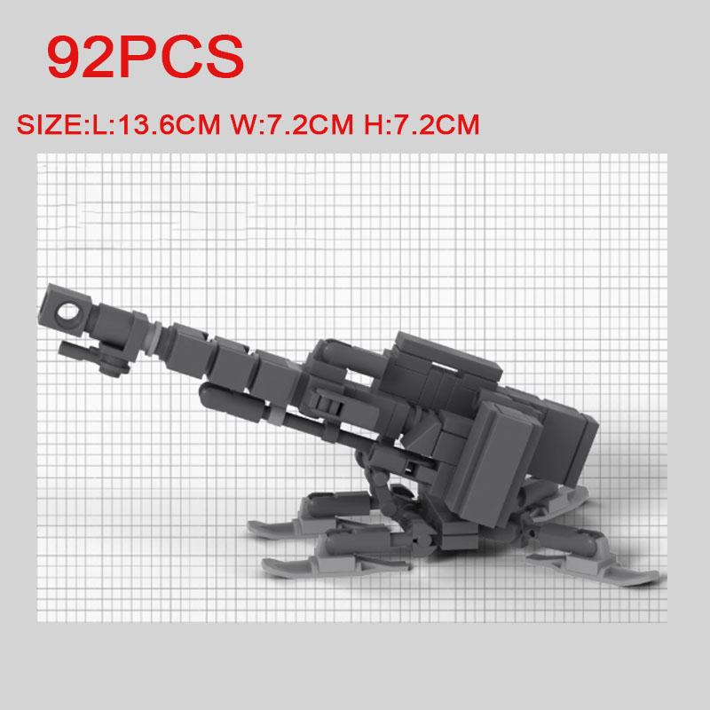 MOC Building Blocks Military Scene Character Accessories Assembled Artillery Mech Radar Receiving Station Bricks Gift Toy K063