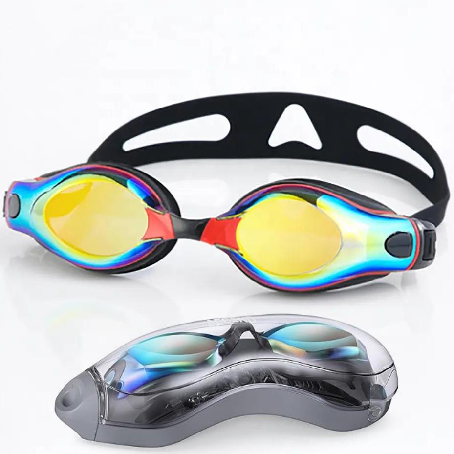 Professional Multi-Color Waterproof Silicone Swim Goggles Prescription Swimming Goggles