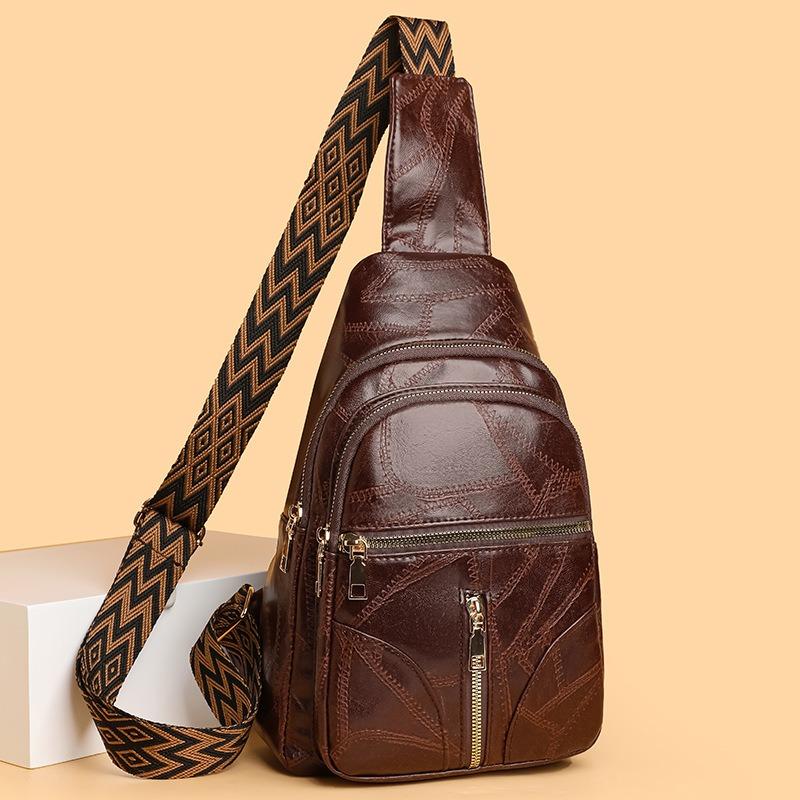 Leisure Large Capacity PU Soft Leather Crossbody Bag