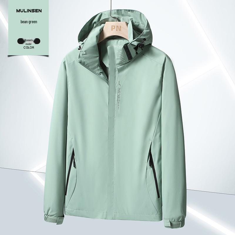 Unisex 6266 Kapuzen-Wasserabweisende Windjacke - Leicht, Einlagig für Outdoor-Aktivitäten