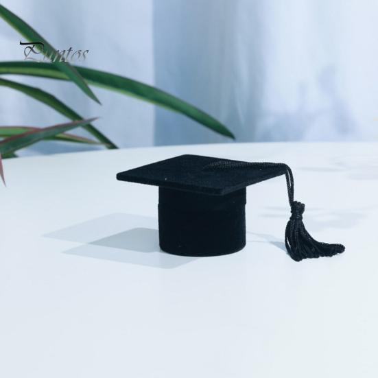 20Pcs Felt Mini Graduation Bachelor Hat with Tassels Celebrations Graduation Wine Bottle Topper Graduation Party Supplies