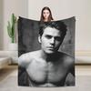 Soft Cozy Throw Blanket Travel Stefan Salvatore Blanket  Flannel Bedspread For Outdoor Funny Sofa Bed Cover
