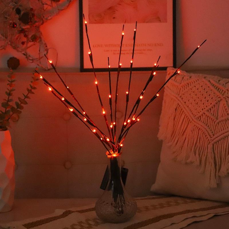 Nordic LED Branch Lights: Colorful Night-Light Decor for Bedrooms and Rooms