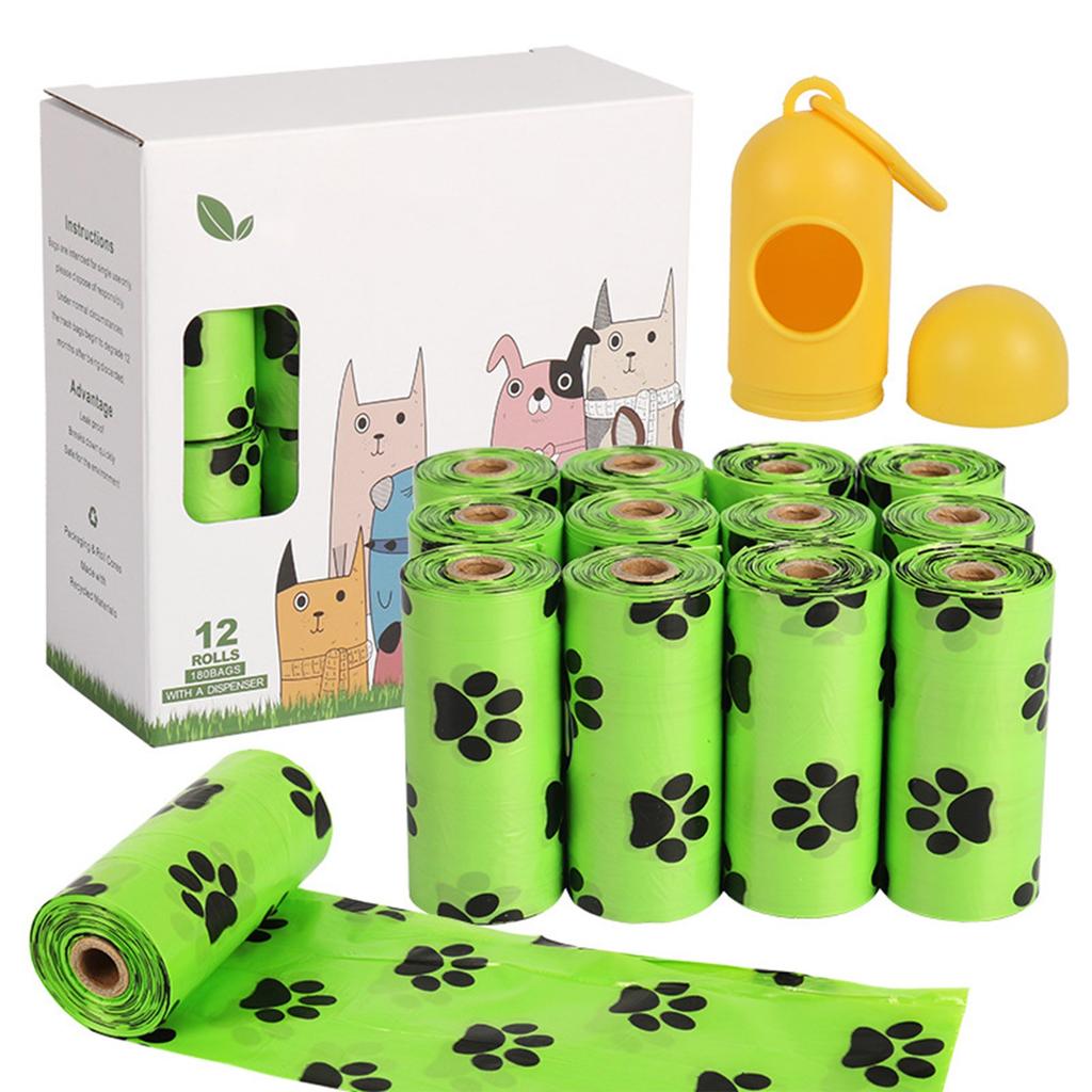 Coffee Flavoured Dog Poop Bags 90 Large Poop Bags, Extra Thick Strong Corn Starch Blend Leak Proof Dog Poop Bags
