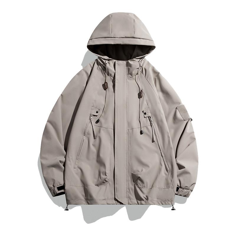 Spring and Autumn New Couples Functional Wind Windproof Rainproof Jacket American Tooling Men's Jacket Can Be Customized
