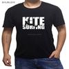 Kitesurf Herren T-Shirt Creation Schwarz Oberteile Männer Baumwolle Luxus Surfs t-shirt Erwachsene 4XL 5xl eu größe sbz4192
