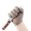 1Pc Cut Resistant Gloves A9 Protection Level Stainless Steel Safety Anti Cutting Gloves Adjustable Wrist Strap Gloves for Butcher Fishing Oyster