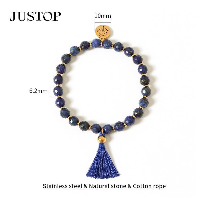 Light Bracelet, Natural Stone Bracelet, Chinese Retro High-end Sense Niche Versatile Personality Electroplated 18K Gold