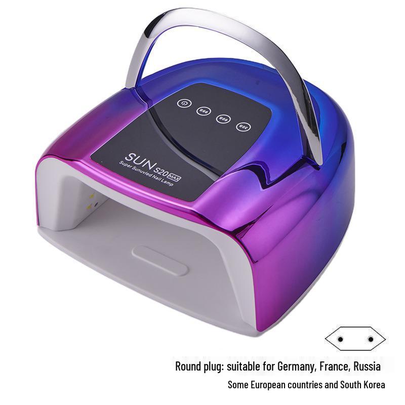 200W Portable Rechargeable Nail Gel Curing Lamp for Salon and Home Use
