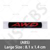 3D ABS Car Styling AWD Emblem Car Rear Trunk Tailgate XKHFV2 Sticker Door Fender Badge For M3 M5 CX4 CX5 CX8 ATENZA Axela