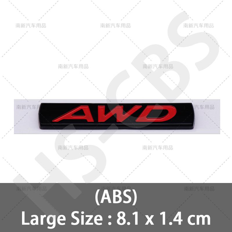 3D ABS Car Styling AWD Emblem Car Rear Trunk Tailgate XKHFV2 Sticker Door Fender Badge For M3 M5 CX4 CX5 CX8 ATENZA Axela