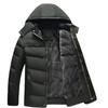 2024 Men's Fashion Hooded Cotton Coat With/without Velvet