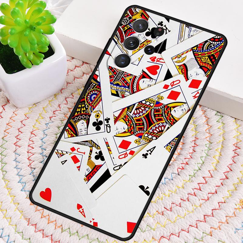 CASINO PLAYING CARD COLLECTION Phone Case for Samsung Galaxy note 10 pro S26 Ultra S23 S24 FE S25 S21 S22 PLUS shockproof Cove