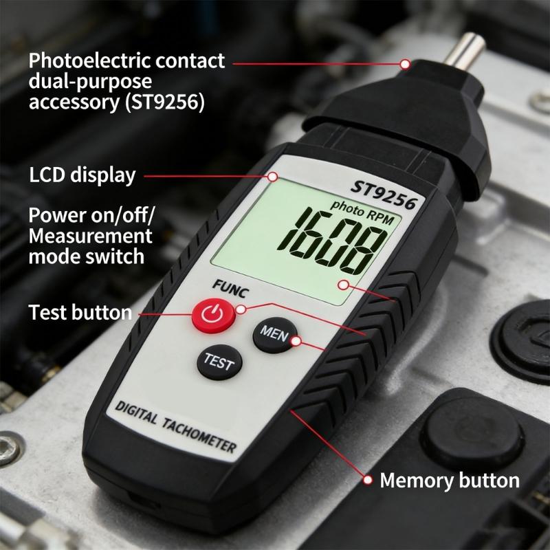 Professional 3 Feature Tachometer For speed Assessment Including Display Screen And Auto Shutdown