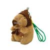 Capybara Plush Doll Keychain – Adorable Knitted Street Stall Gift