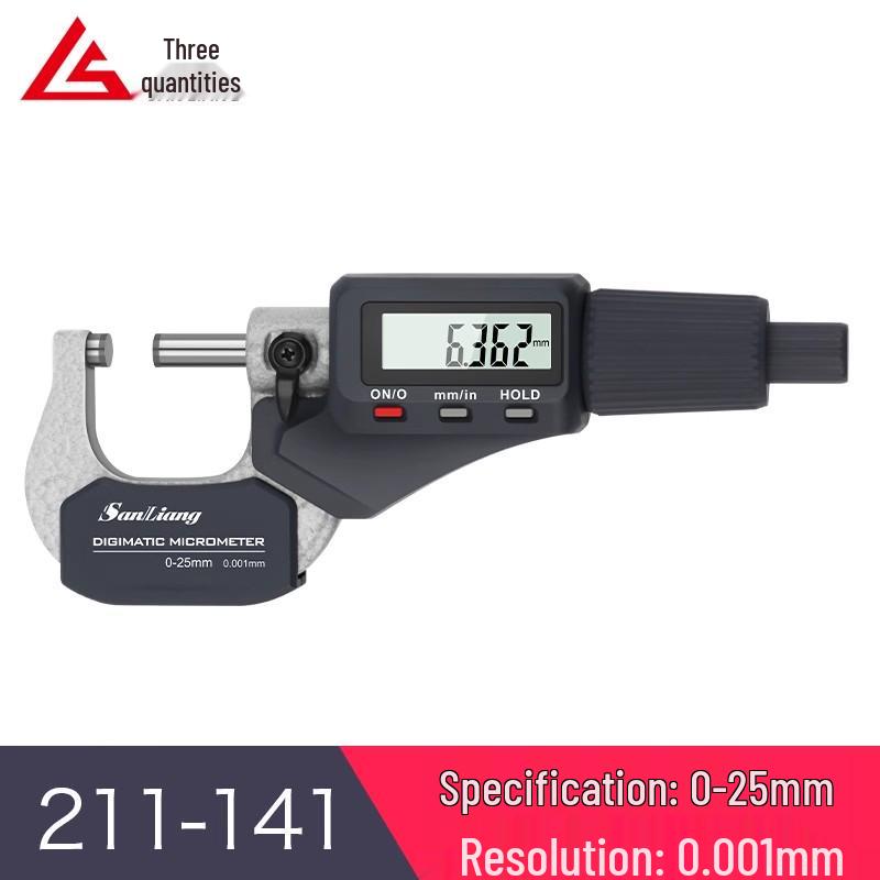 Digital Vernier Caliper 0-25mm, High Precision, with Display