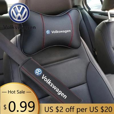Pour VOLKSWAGEN VW Oreiller de Repose-tête pour Voiture Protections d'Épaule pour Ceinture de Sécurité Accessoires de Voyage Auto Pour Volkswagen VW Polo 6R 6N 6N2 6C 9