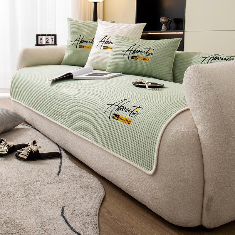 Ice Silk Sofa Cover Summer Cool Feeling Universal Sofa Slipcovers For Living Room Non-Slip Couch Protector Towel Home Decor