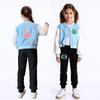 Kids Girls Witch Glinda Printed Casual Long Sleeves Baseball Jacket Coat