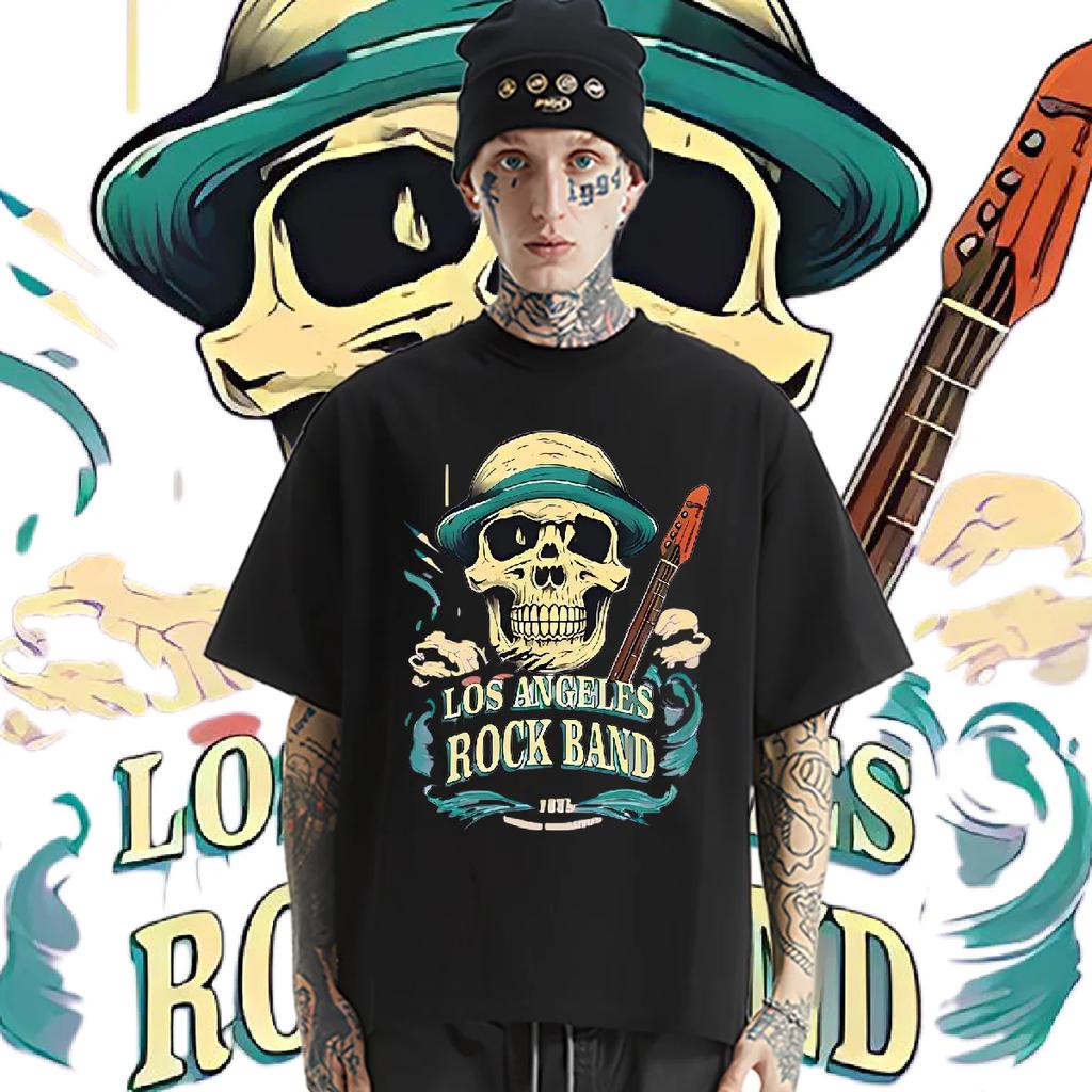 Hot Sale 2024 European Shirt Loose Oversized Round Neck Design Special Quick-Drying Clothes Hip Hop Customization Funny T-shirt