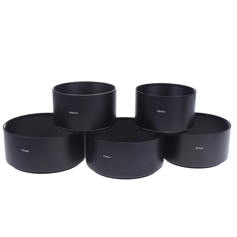 40.5Mm 43Mm 46Mm 49Mm 52Mm 55Mm 58Mm 62Mm 67Mm 72Mm 77Mm Long Metal Lens Hood For Camera Lens Universal Sunshade