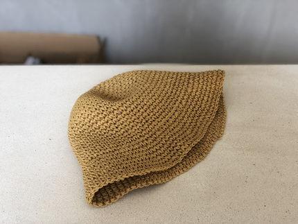 

Foldable Handmade Woven Bucket Fisherman Hat Women Summer Straw Hat Korean Style Beach Sun Hat Fresh Casual Visor Cap хакі