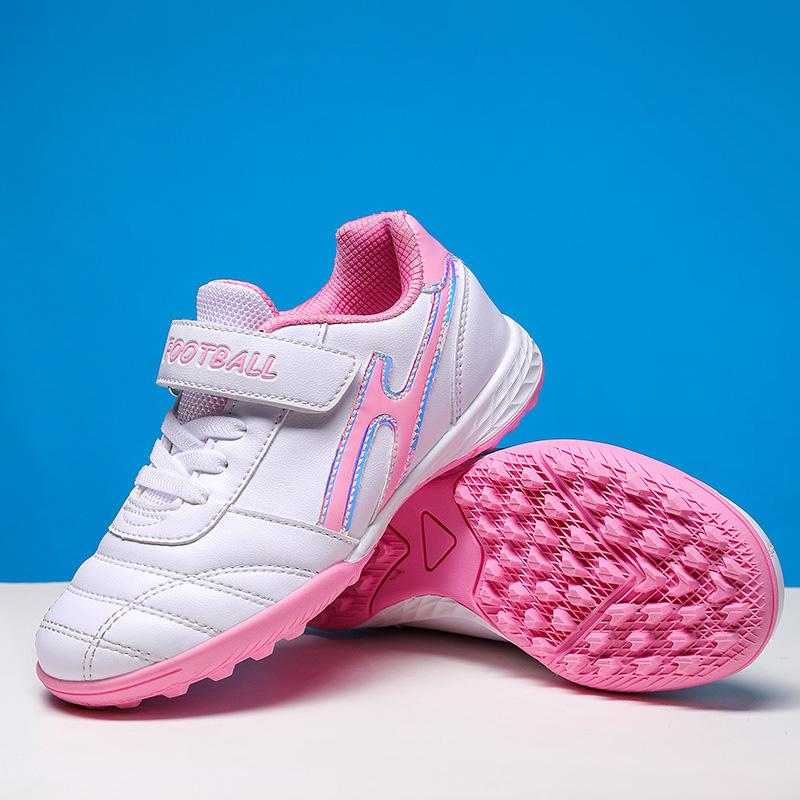 2025 Size 31-40 Hook Loop Fastener Football Shoes Outdoor Grass Training Football Shoes Professional Anti Slip Lightweight