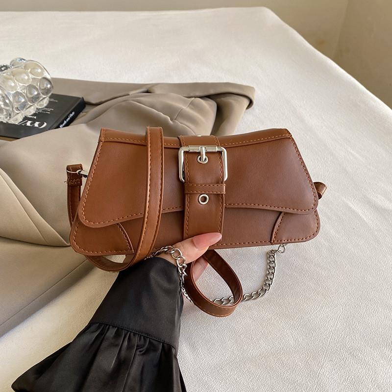 Trendy Casual Small Square Shoulder Bag For Women With Chain Detail In 2024