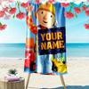 Personalisierbares Bob der Baumeister Print Strandtuch, Großes Weiches Schnelltrocknendes Handtuch für Strand Camping Schwimmen_xia