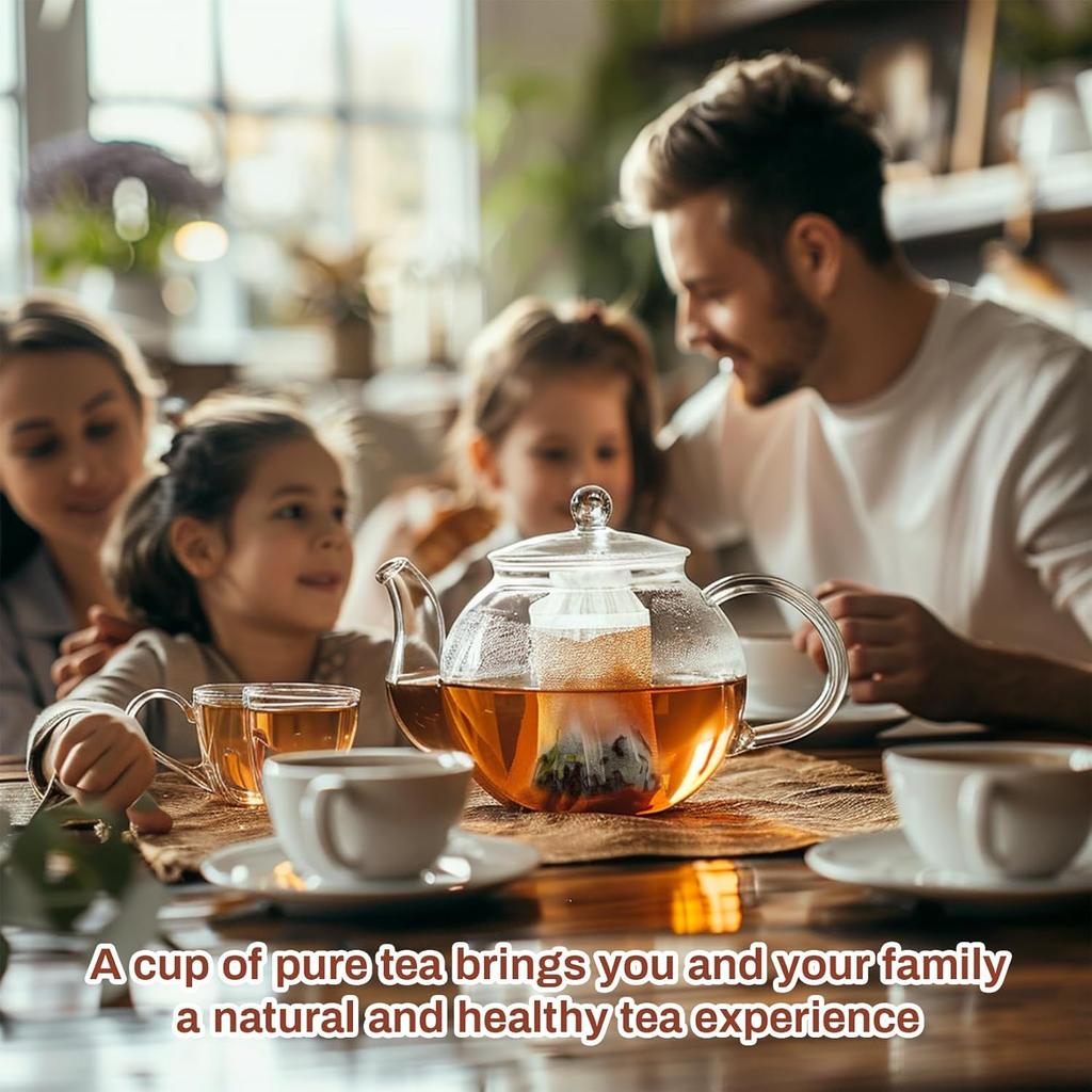 MAQIHAN 300 PCS Empty Tea Bags for Loose Tea - Disposable Tea Filter Bags White Natural Biodegradable Bulk Fillable Empty Tea Bags with String Empty