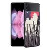 Wave Art Japanische Grüne Illust Hülle für Samsung Galaxy Z Flip 3 5G ZFlip ZFlip3 Z Flip 4 ZFlip4 Harte PC Luxus Hüllen Funda