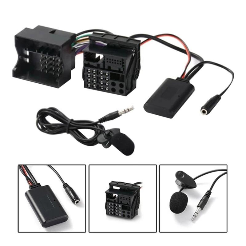 Headunit Install Full Harness Plug Cable Wireless Microphone Adapter for CD30 CDC40 CD70 DVD90 Seamless Sound Experience