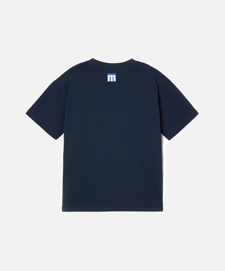 Maenhatanlekojeu Manhattan Records Classic Logo T-Shirt - Navy