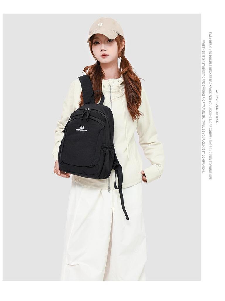 Color-block Cross-border Travel Backpack - Lightweight, Large Capacity, Versatile for Casual, Sports, and Student Use.