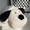 Fluffy Puppy Plush Cushion: Adorable Soft Dog Pillow for Bed, Seat, or Gift for Girls' Birthdays.