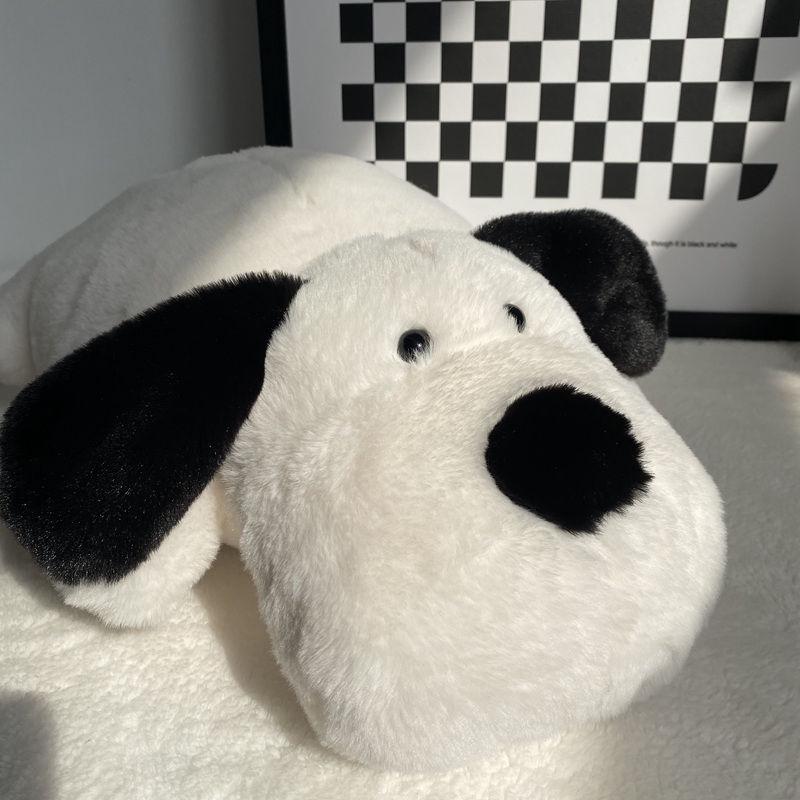 Fluffy Puppy Plush Cushion: Adorable Soft Dog Pillow for Bed, Seat, or Gift for Girls' Birthdays.