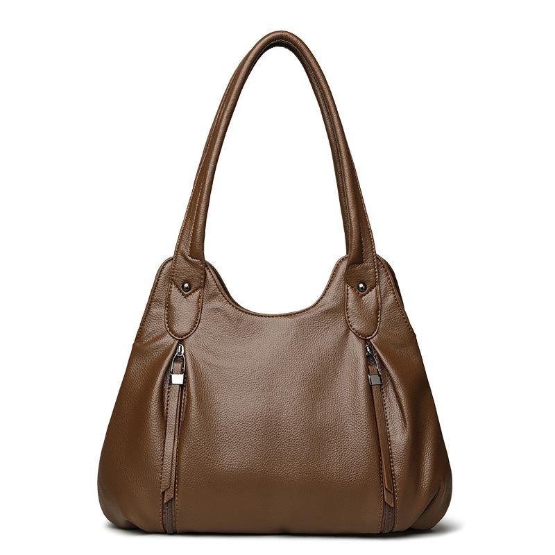 Women's Bag Large Capacity Portable Tote Bag Commuter PU Shoulder Crossbody Bag