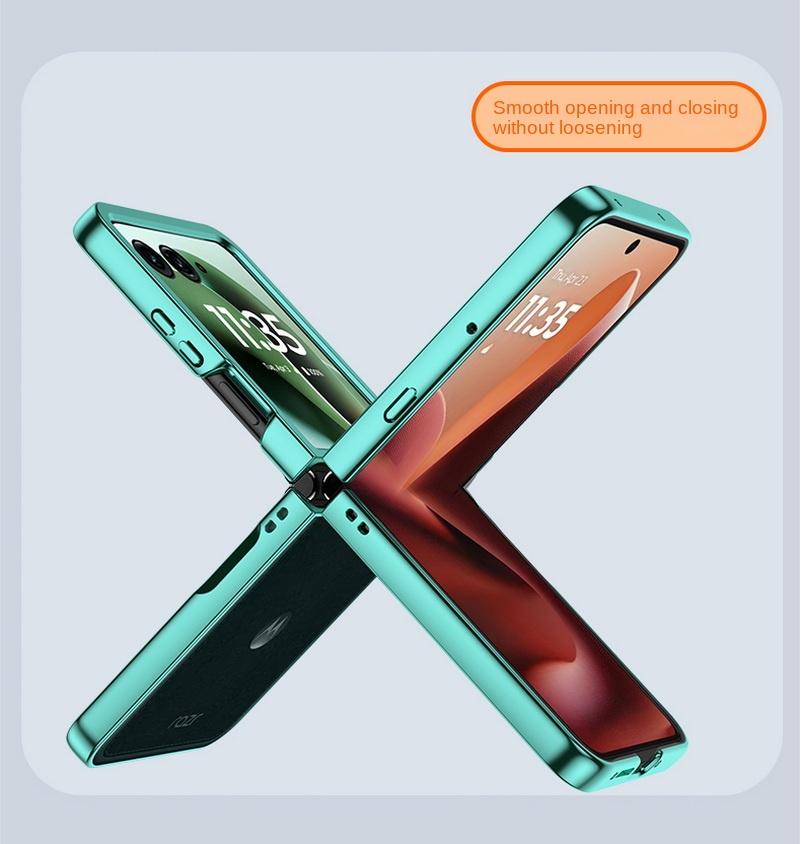 For Motorola Razr 70 Ultra Ultra Thin Electroplated Transparent Case For MOTO Razr Ultra 2026 Razr Plus Hard PC Shockproof Cover