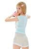 Poeoling Cupid Mini Sweat Shorts (Melange Ivory)